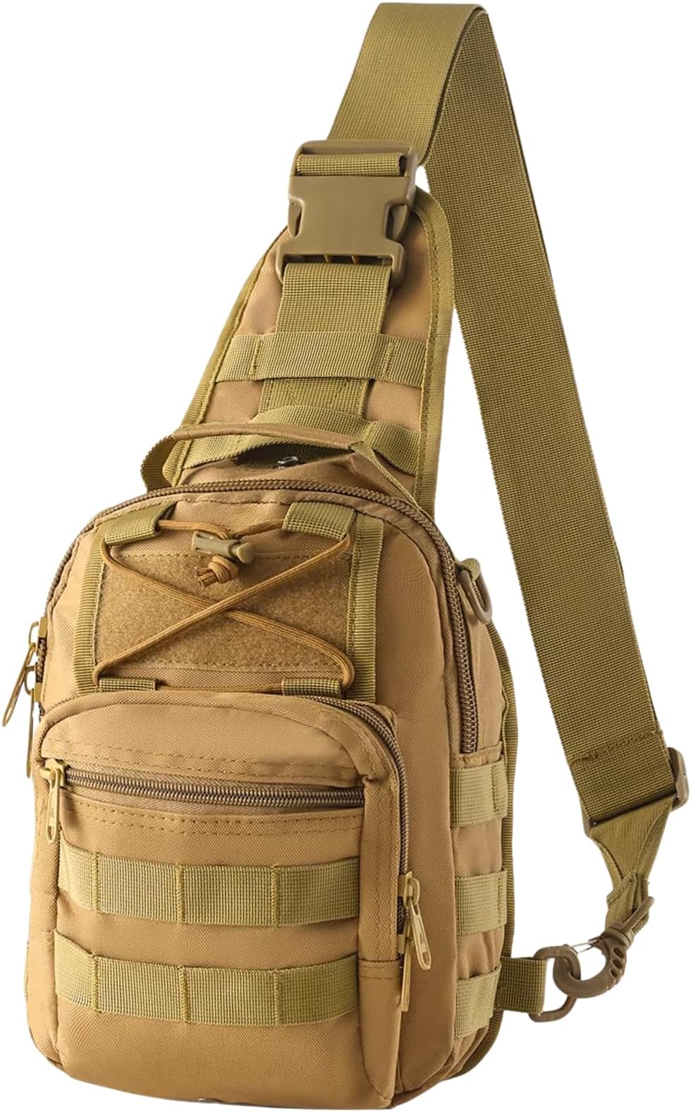 Tactical Shoulder Sling Bag Small Outdoor Chest Pack Backpack for Men Traveling, Trekking, Camping, Sling Backpack