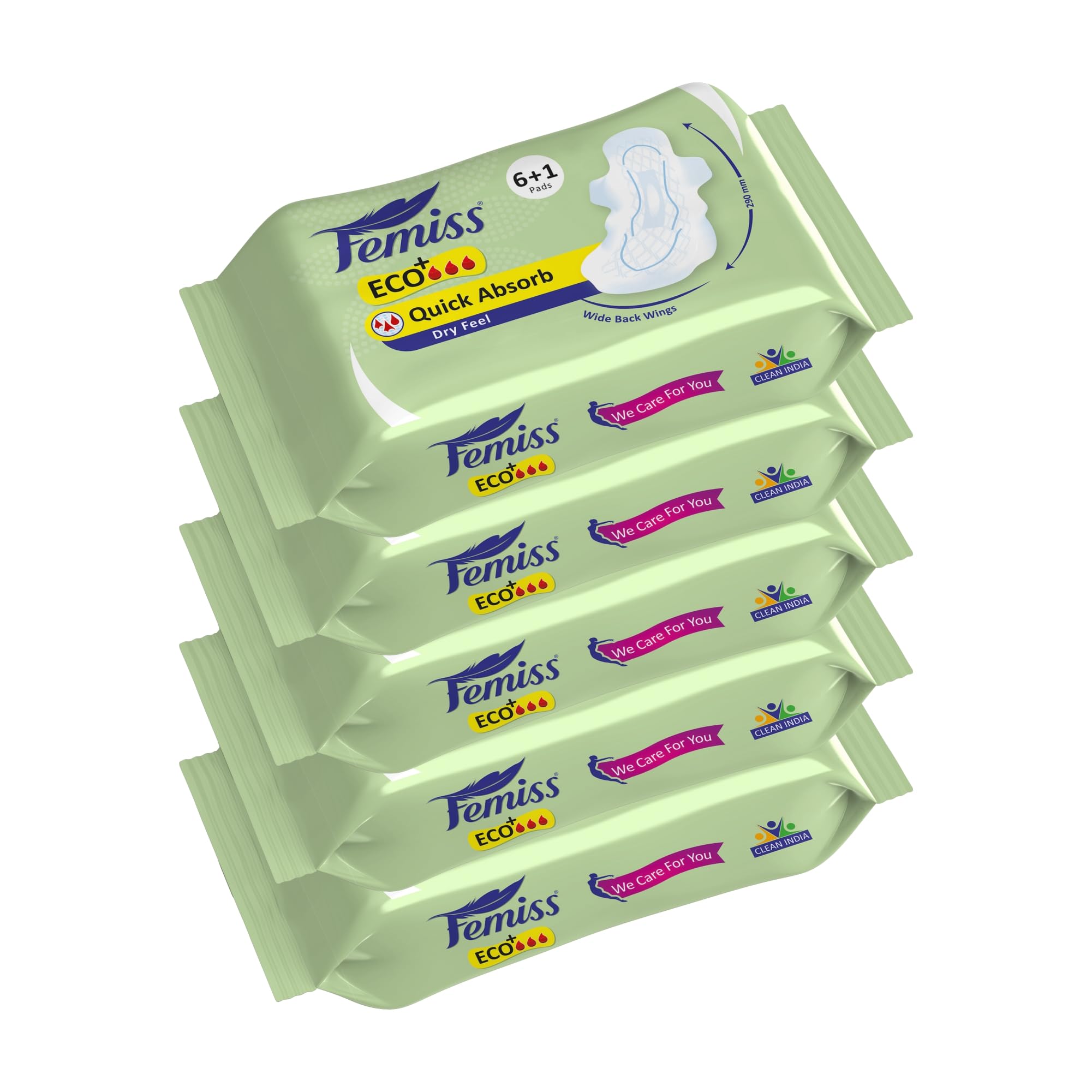 Femiss Soft & Rash Free Sanitary Pads for Women and Girls|Quick Absorption|Heavy Flow Champion|Leakage-Proof|Skin Friendly Eco+Trifold pads(XL-Size, 290 MM, 7 Pcs Each, Pack of 5) (B0CXHRDR34) Amazon Price History, Amazon Price Tracker