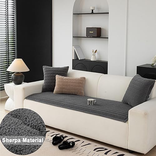Miniatura 3 de ZQFFB Funda de sofá lavable para mascotas, antideslizante, apta para mascotas, suave sherpa para perros, protector para sofá