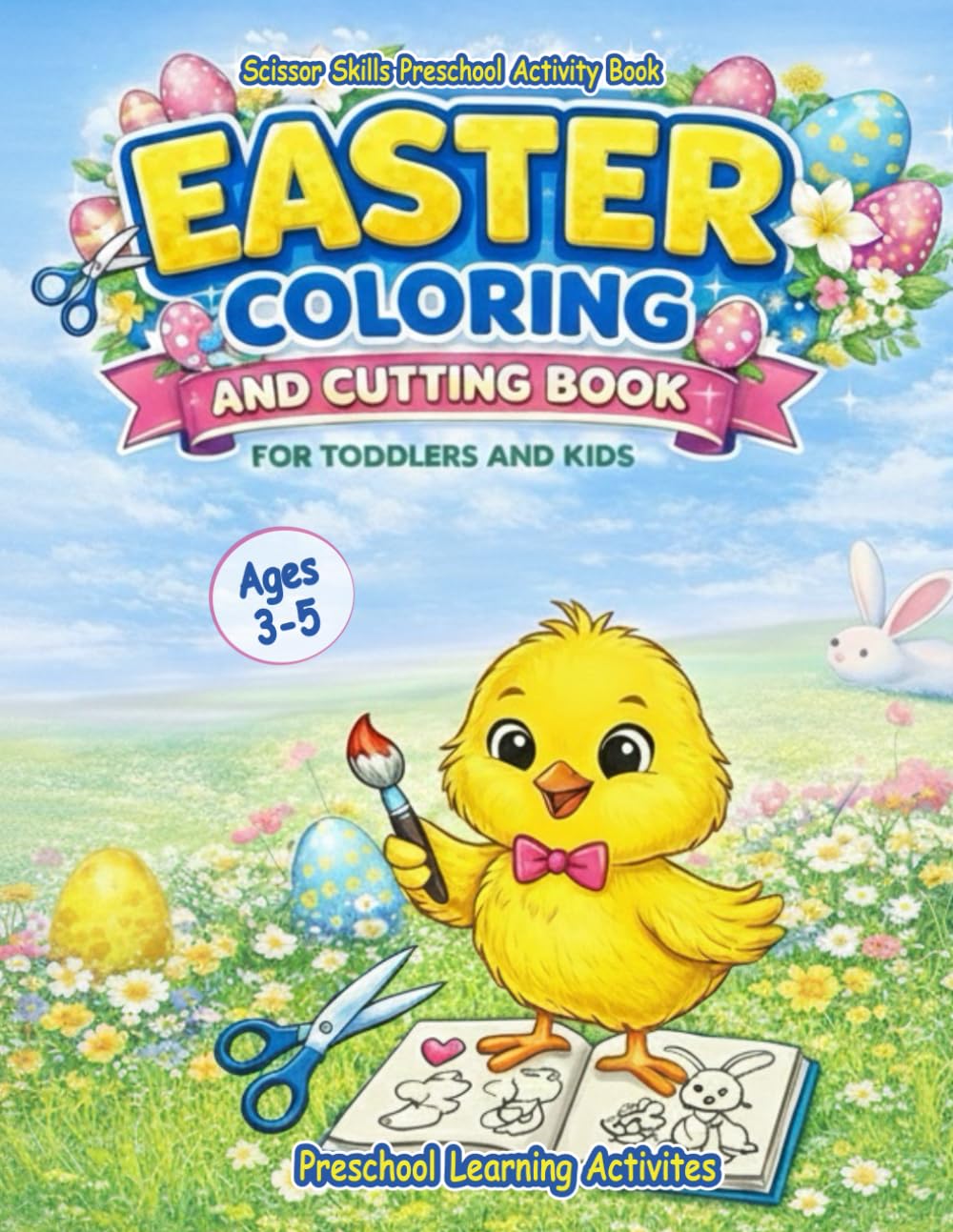 Scissor Skills Preschool Activity Book: Easter Coloring and Cutting Book for Toddlers and Kids | Preschool Learning Activities for 3-5 Year