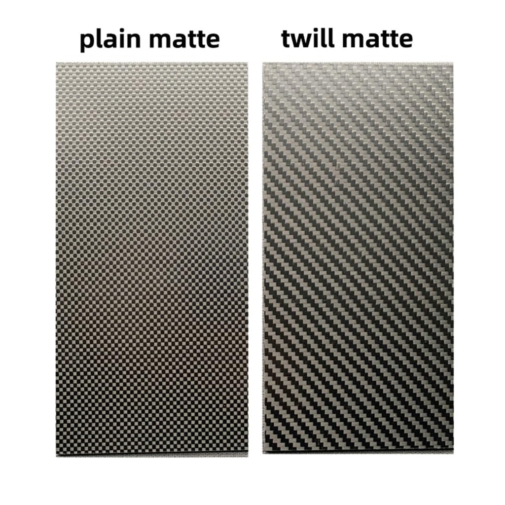 75x125mm 3K splot skośny gładki włókno węglowe(5.0mm twill matte)