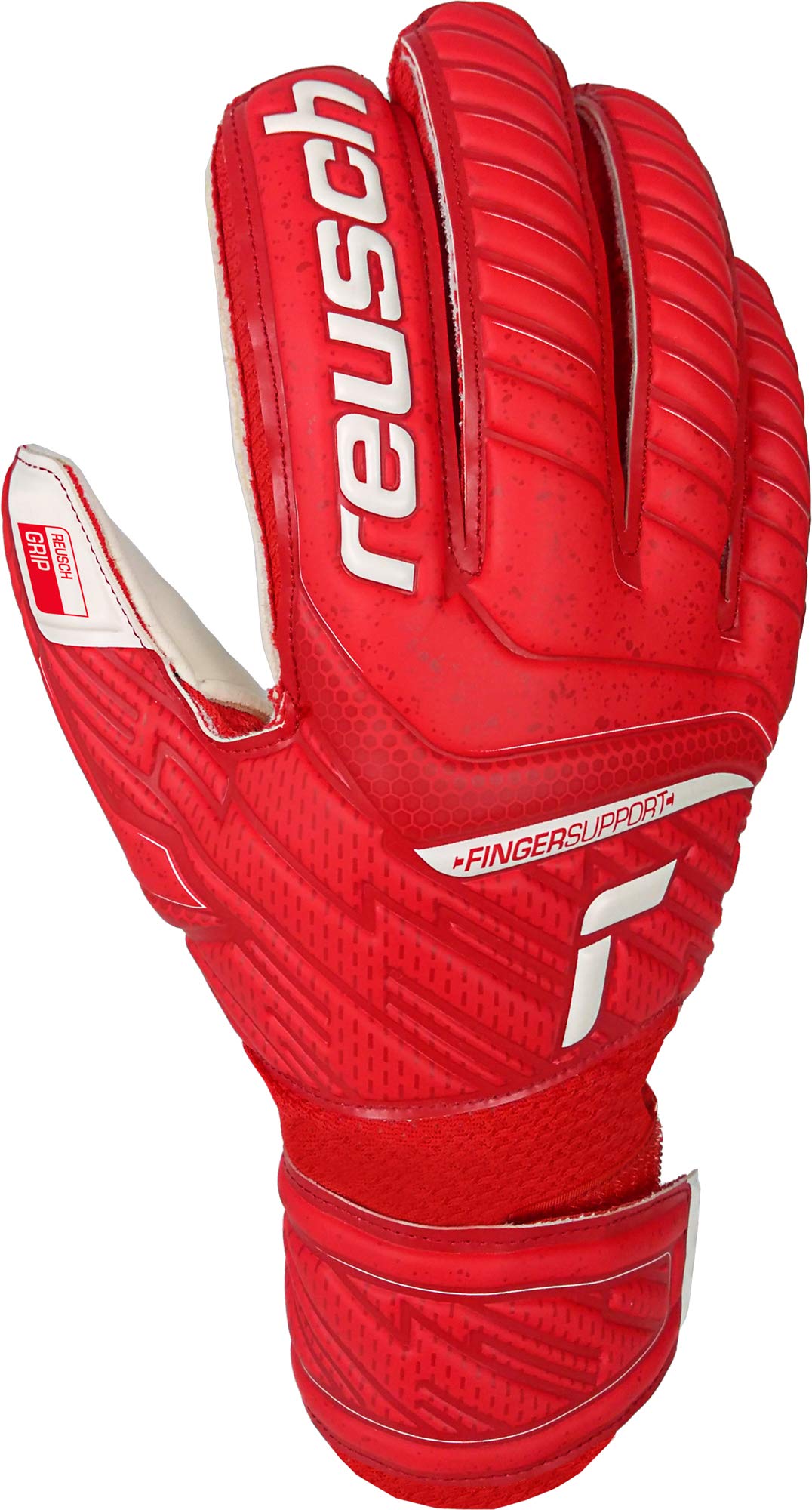 Reusch Guanti da portiere per bambini e ragazzi | Protezione delle dita | Prensione affidabile e traspirabilità | Per allenamenti e partite | Erba sintetica ed erba naturale | Taglie 3,5-8
