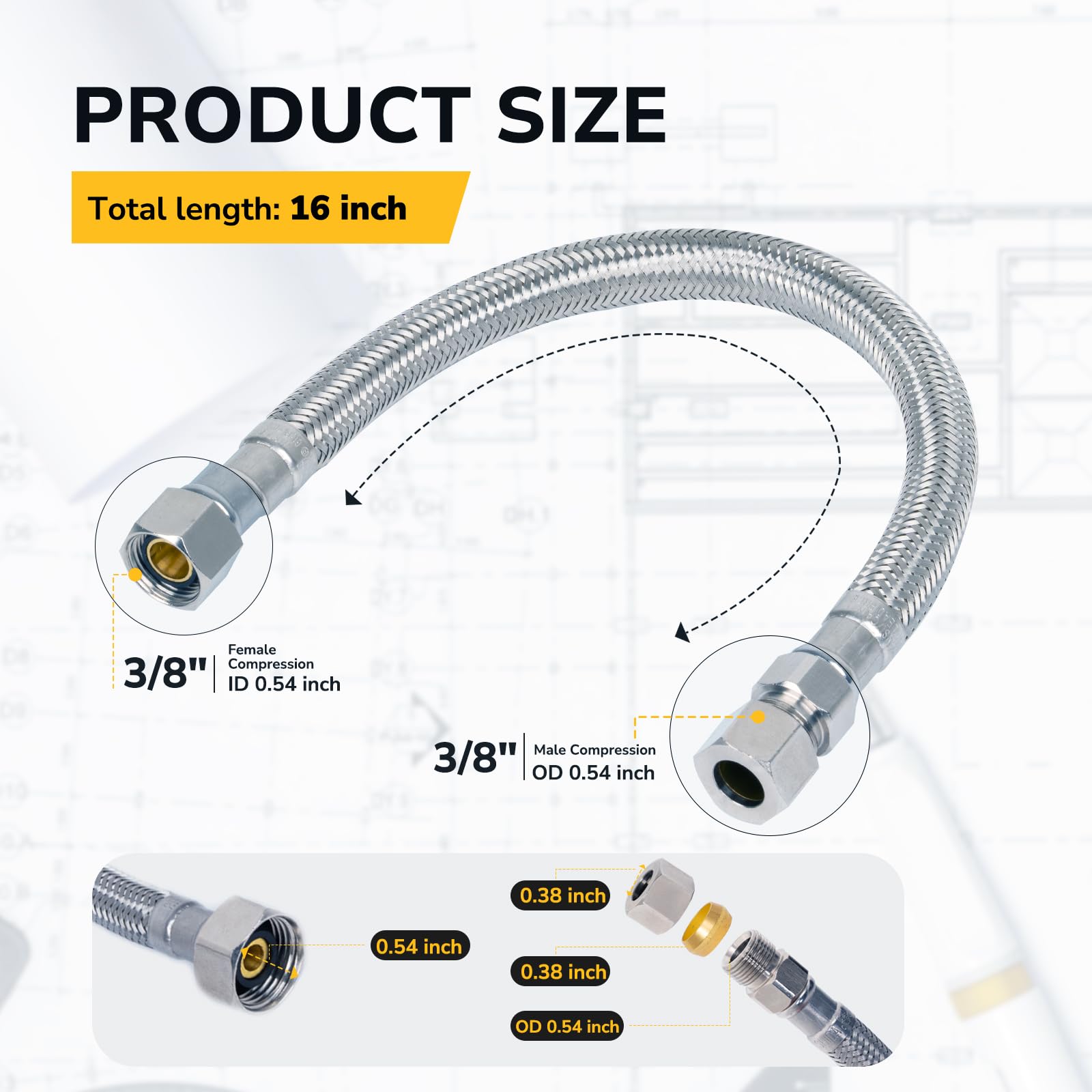 Supply Line Extension For Sinks
