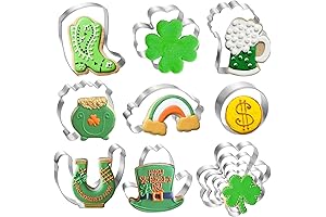 12 Piece St. Patrick's Day Cookie Cutters