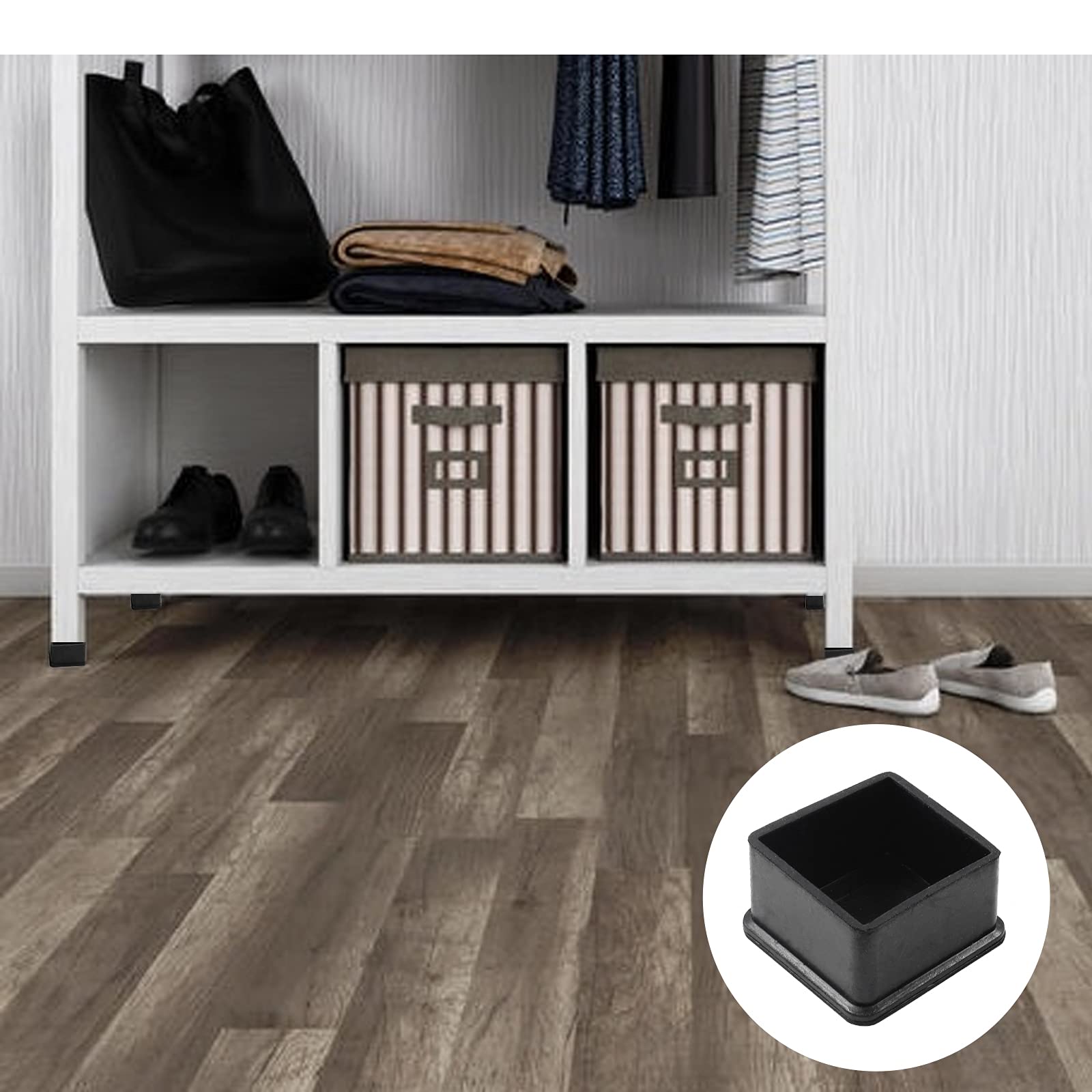 Protectores Para Patas De Silla | 8 Unidades Rectangulares De Silicona | Antideslizantes Y Antirruido