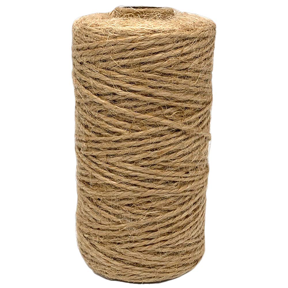 Leecogo Jute String 328 Feet 1 mm 2 ply Durable Natural Jute Rope Twine for Arts Crafts Jewelry Making and DIY Projects