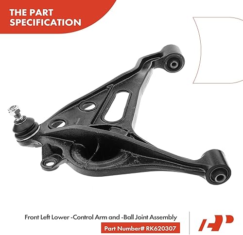 Miniatura 5 de A-Premium Juego de 6, brazo de control delantero inferior, extremo de barra de acoplamiento exterior interior, compatible con Suzuki Grand Vitara