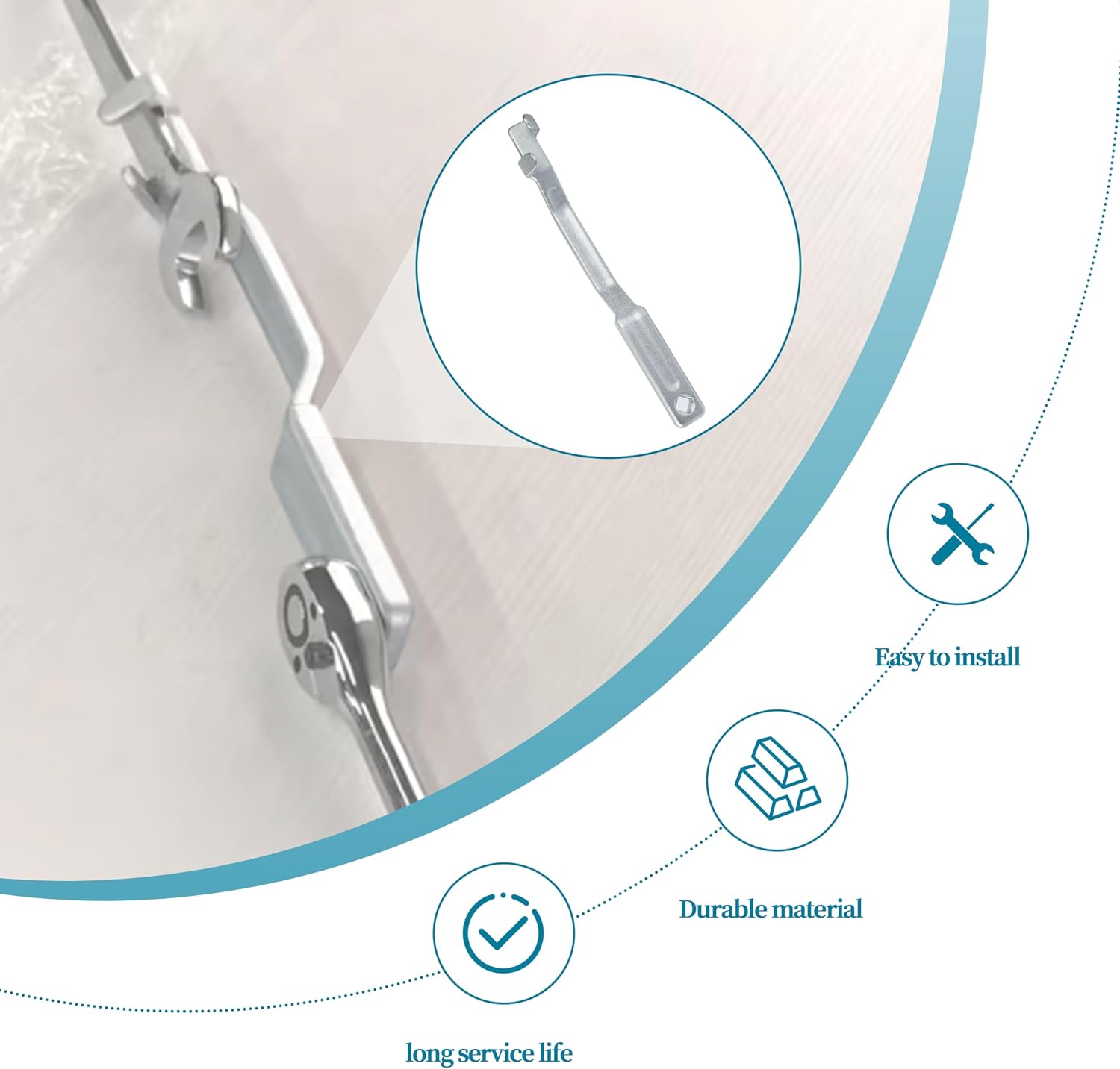 Wrench Extender Tool for Mechanics and Automotive Repairs with 1/2 Inch Hole,Can achieve maximum leverage effect