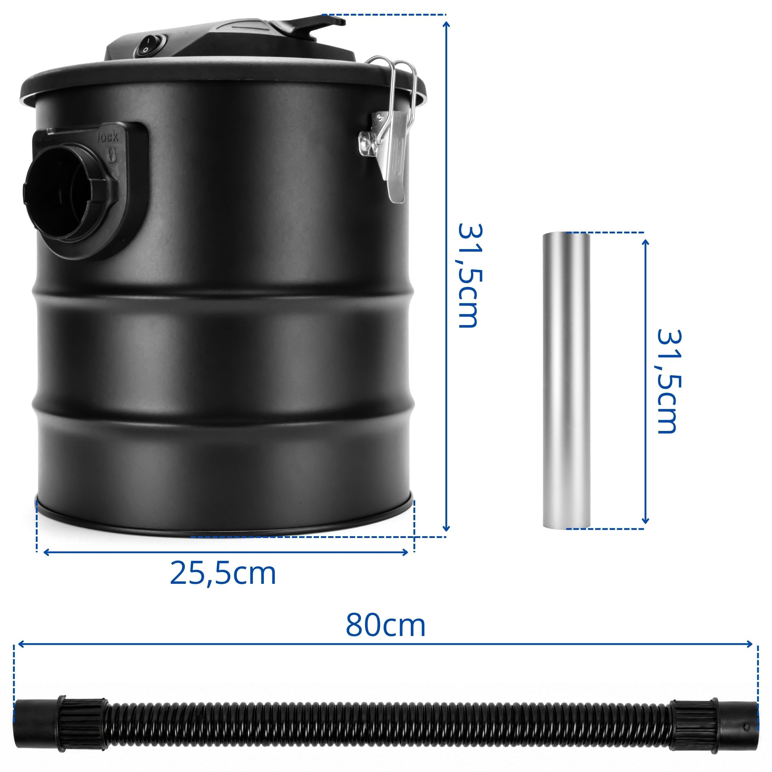 Aspirador de cenizas para chimenea o ceniza, modelo a elegir Aspirador de cenizas Sn122