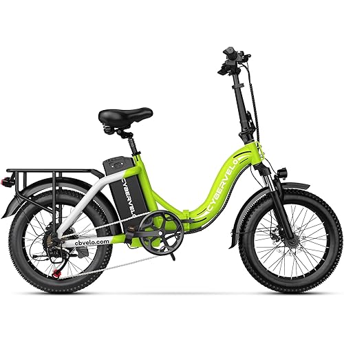 1000W Folding Electric Bike, 48V 20.8AH Large Removable Battery E-Bike, 30+MPH, 80 Miles Max Range, 20" Fat Tire Electric Bike for Adults, Adult Electric Bicycles for Commute