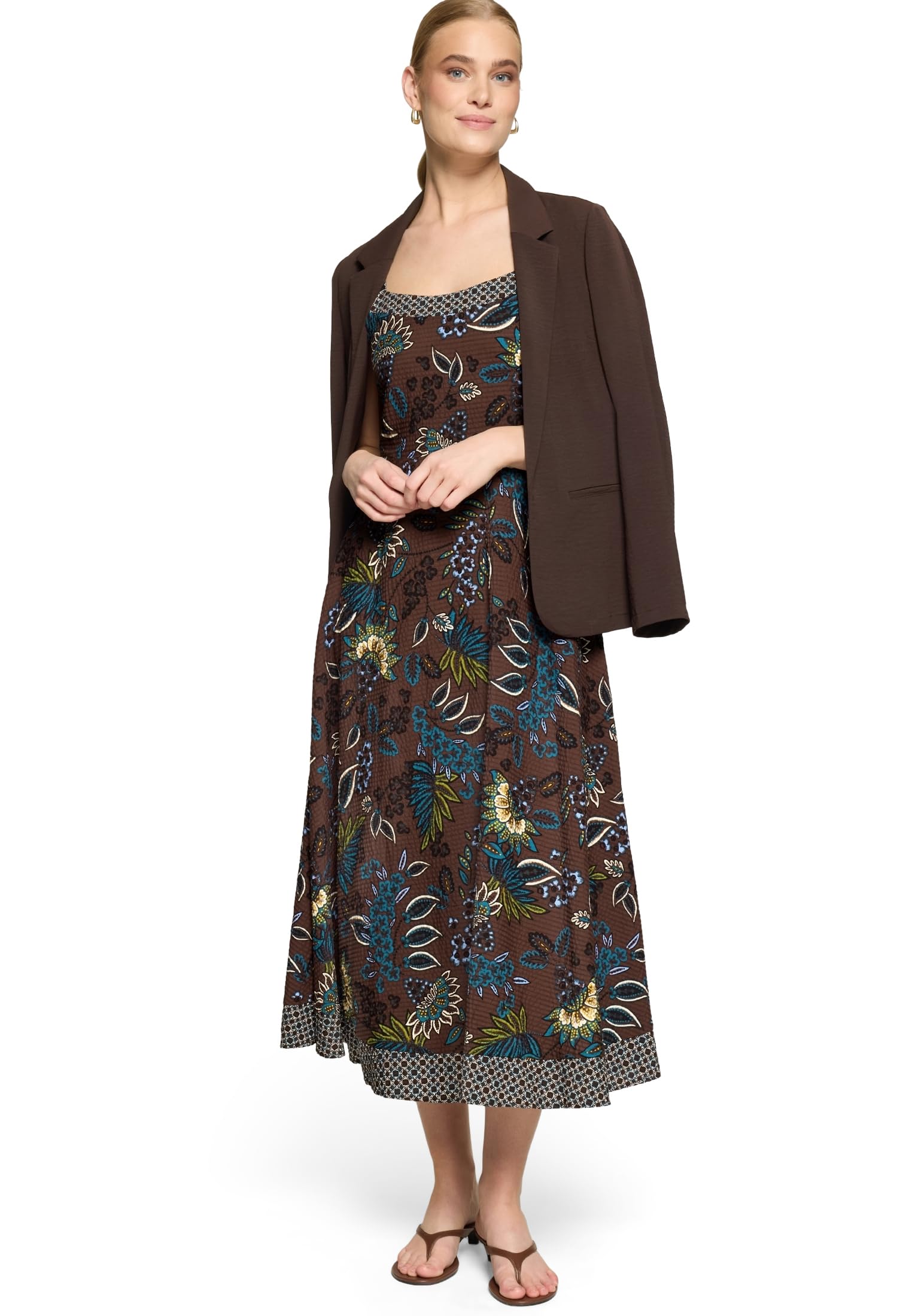 zero Damen Maxikleid ohne Arm