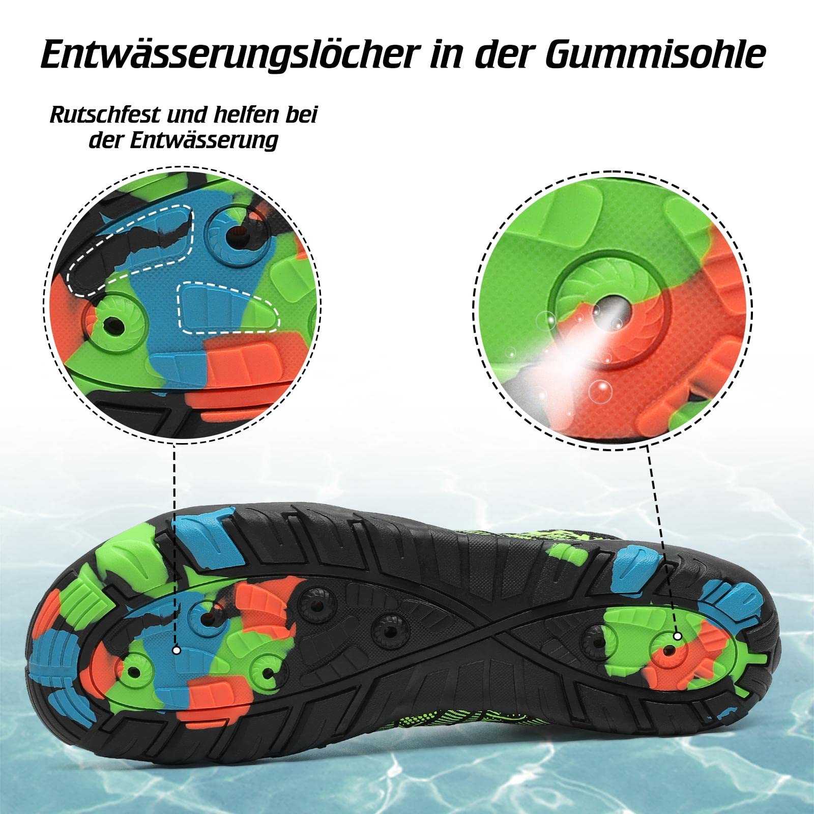 SAGUARO Uomo Scarpe Acquatiche Donna Pantofole da Spiaggia d'Acqua Bagno Scarpa Asciugatura Rapida Antiscivolo