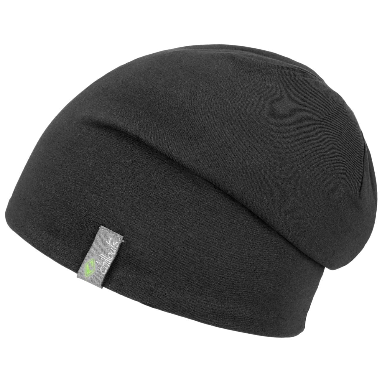 CHILLOUTS Acapulco Oversize Beanie hat Pull on (One Size - Black)