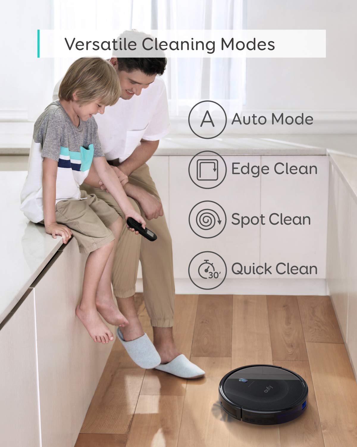 eufy by Anker Saugroboter RoboVac 11S MAX, Roboterstaubsauger mit BoostIQ, extrem schlank, 2000Pa Saugkraft, geräuscharm, selbstaufladend, mit 3 Reinigungsstufen (Generalüberholt)