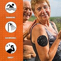 Vista 6 de Cubiertas de sensor para Libre 3 impermeables - 20 piezas de parches adhesivos para Libre 3, con pestaña de fácil desprendimiento y respaldo 10#