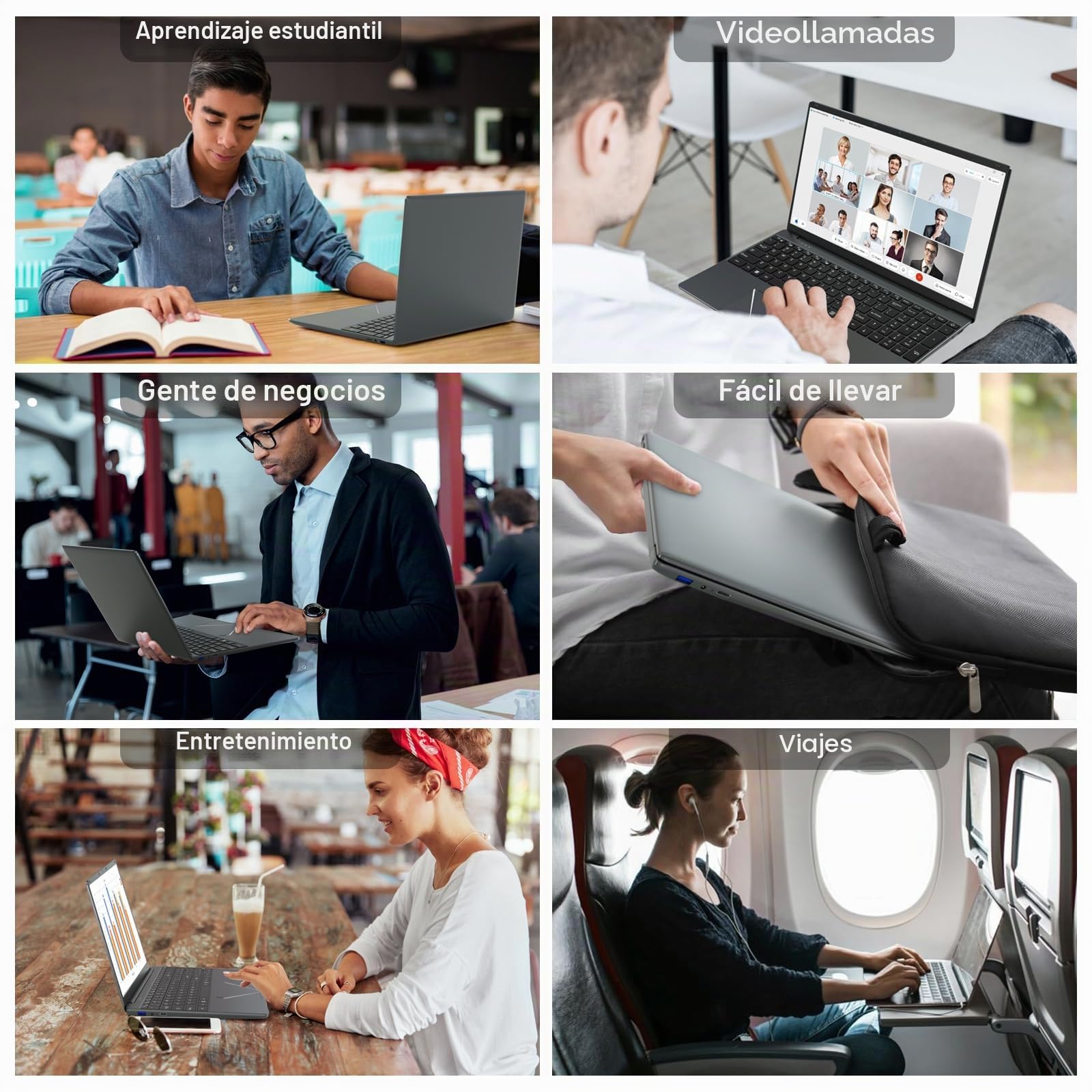 PINSTONE Ordenador portátil de 15,6 Pulgadas, Procesador Celeron N5095 | 16GB RAM 512GB SSD, pantalla Full HD, lector de huellas dactilares, HDMI, WiFi 5, Bluetooth, para escritorio y estudios