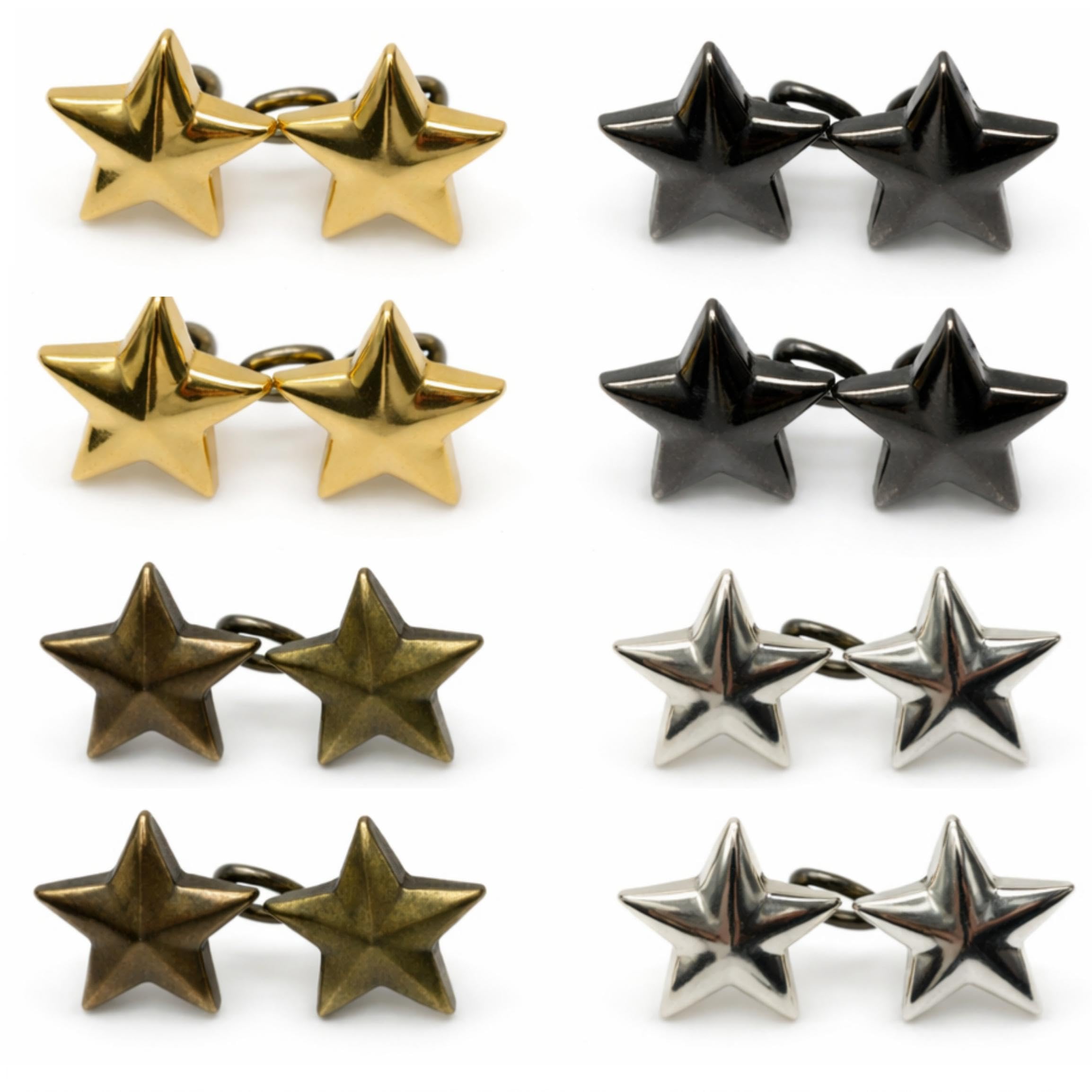 Trifletopia 8 Pairs Star Waist Tightener Clips – Adjustable Jean Button Pins for Pants, Skirts and Sweaters – No Sew Reusable Waistband Tightener for Loose Jeans, Trousers and Clothing (4 Colors)