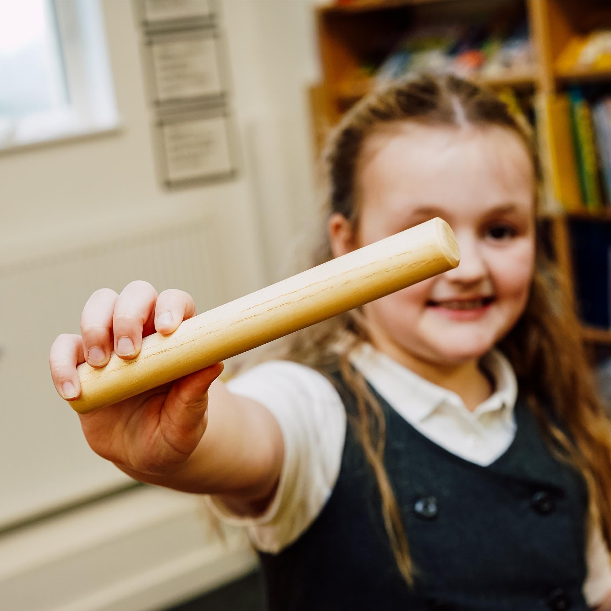 A-Star Claves En Bois - Paire De 23cm | Bâtons De Rythme Portatifs | Instrument Percussion Pour Enfants Et Musiciens