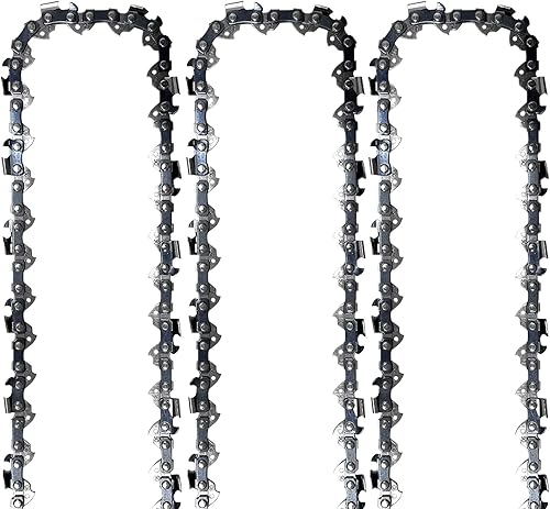 Miniatura 3 de Opuladuo 3 cadenas de motosierra de 8 pulgadas, cadena de repuesto de 8 pulgadas para sierra de poste Black & Decker LPP120, LPP120B y más, 38