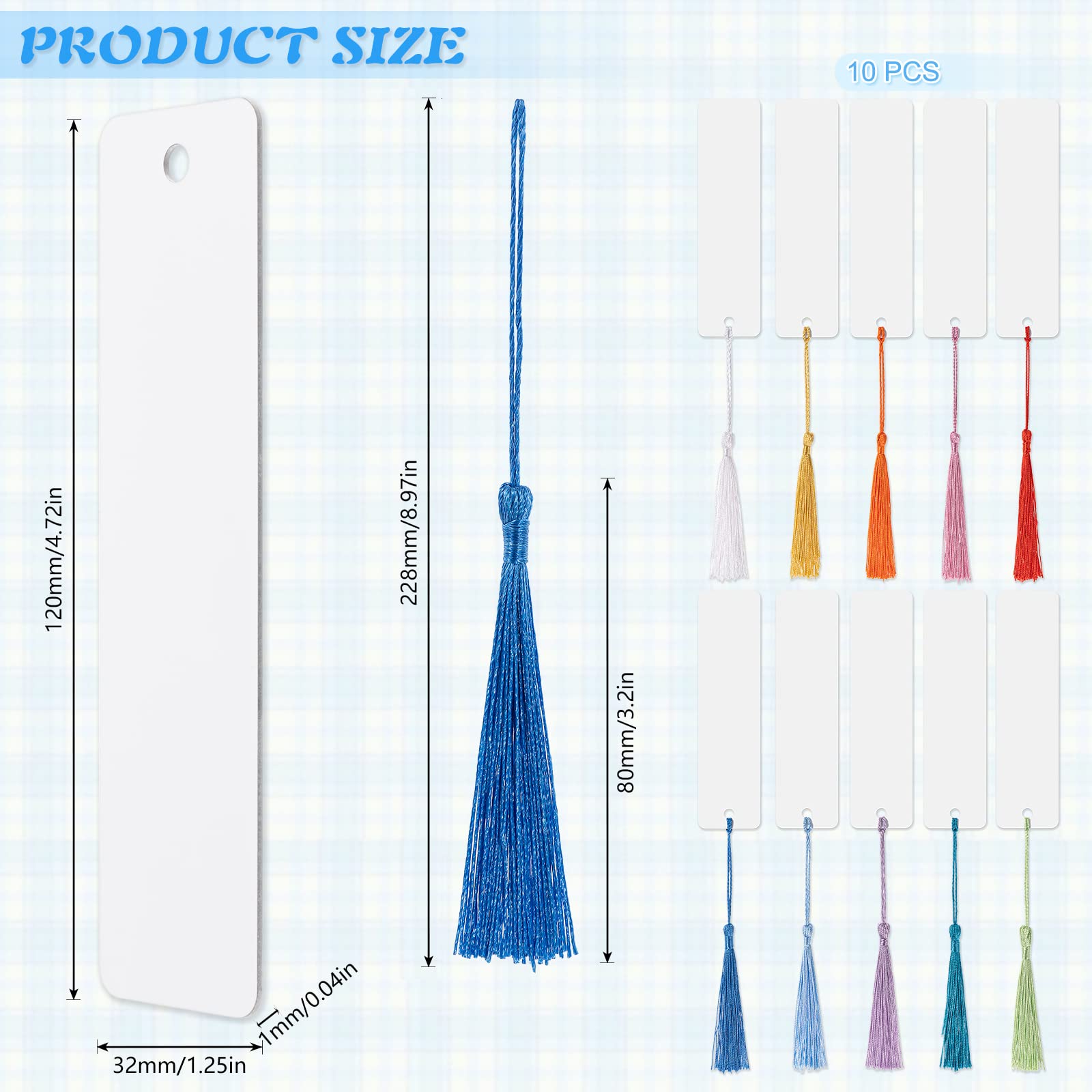 Marque Pages En Acrylique, Marqueurs De Page DIY, Marque Pages