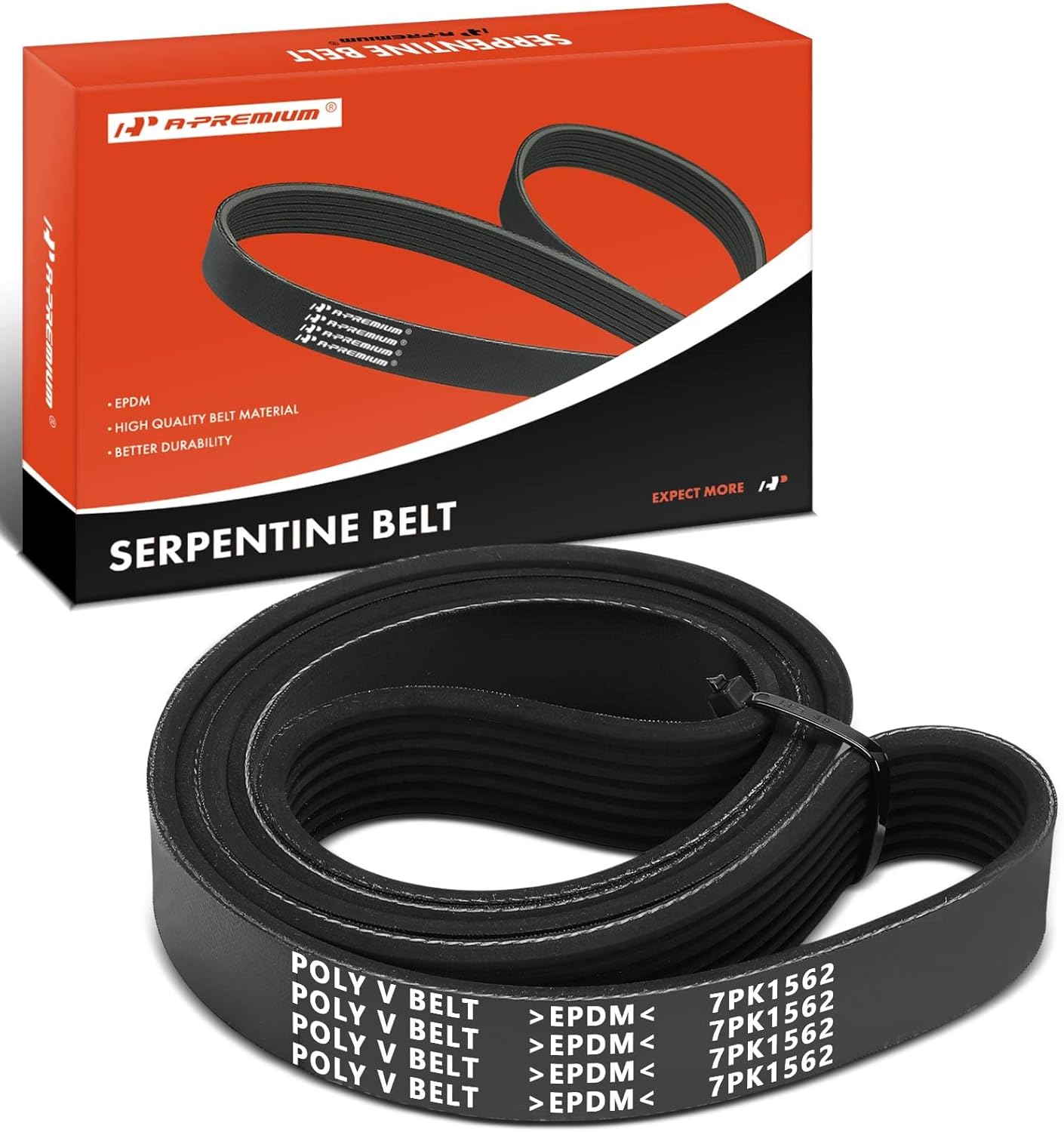 A-Premium Serpentine Belt 61.51 In For Nissan Quest 2011-2013 & Chevrolet C6500 C7500 Kodiak 2003 & GMC C8500 Topkick 2003
