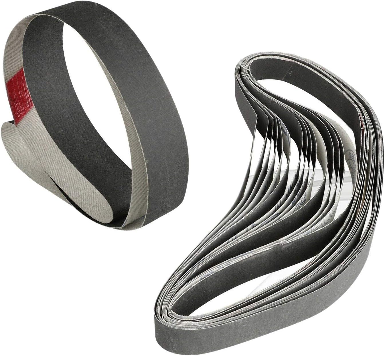 15PCS 1 Inch X 30 Inch 600/800/1000 Grit Sanding Belts Grinding Polishing Aluminum Oxide