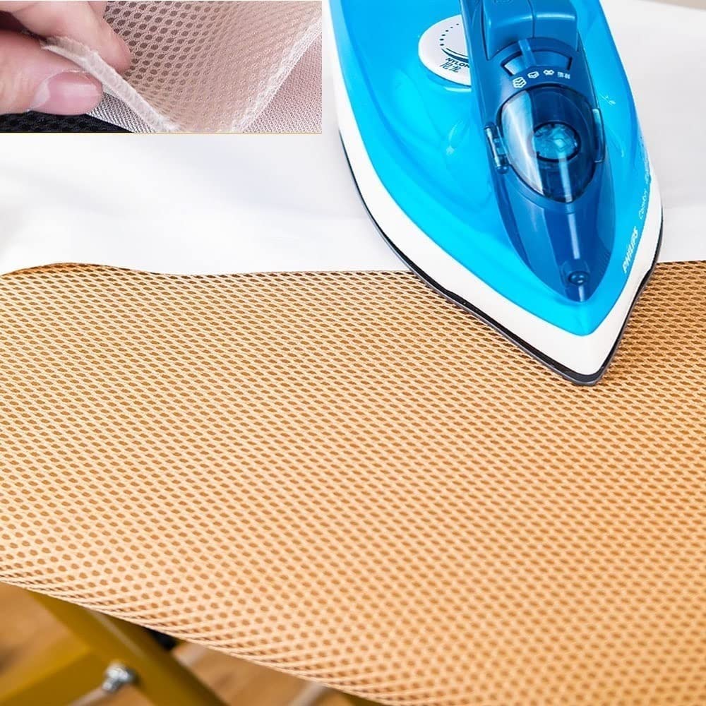 ZJIEX Fodera per ASSE da Stiro Marrone, Copertura ASSE da Stiro di Ricambio, Coperture per Cuscinetti in Fibra Extra Spessa, Coperture Resistenti al Calore (Color : Brown, Size : 43x14in(110x35cm))
