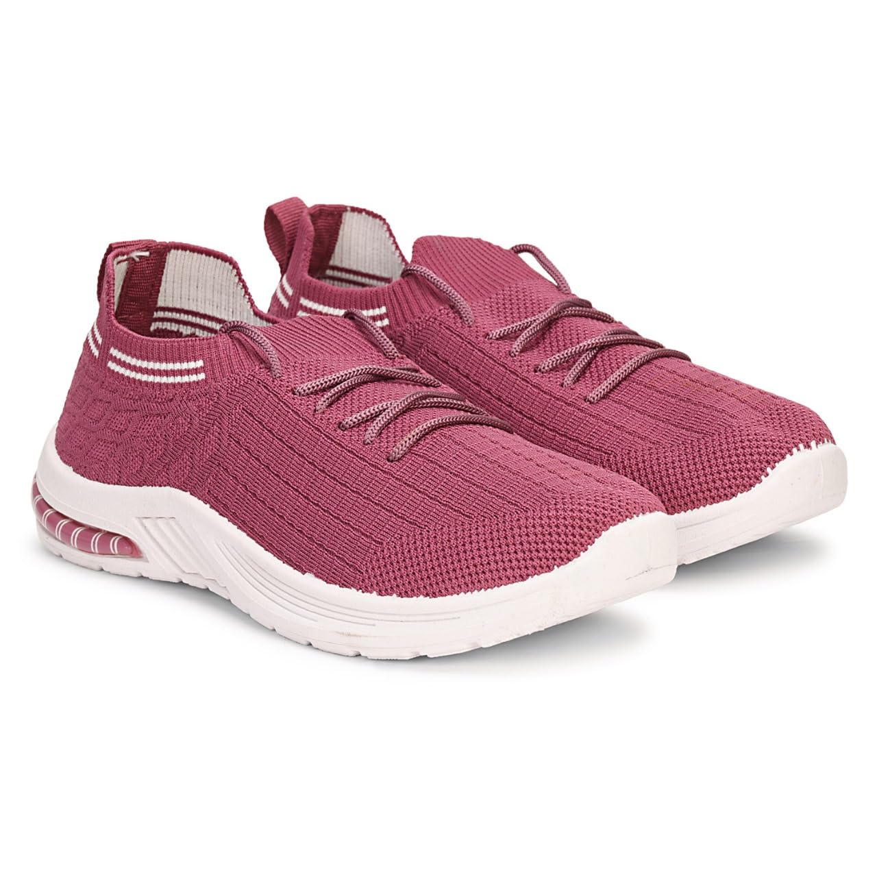 Women's Casual Shoes – Lightweight PVC Sole, Ultra Comfortable Walking Sneakers | Dark Pink | Casual Shoes for Women & Girls-image-34
