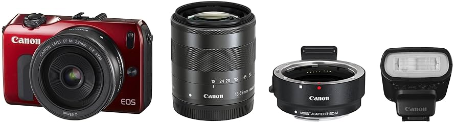 Canon EOS-M Mirrorless Digital Camera with EF-M 18-55MM