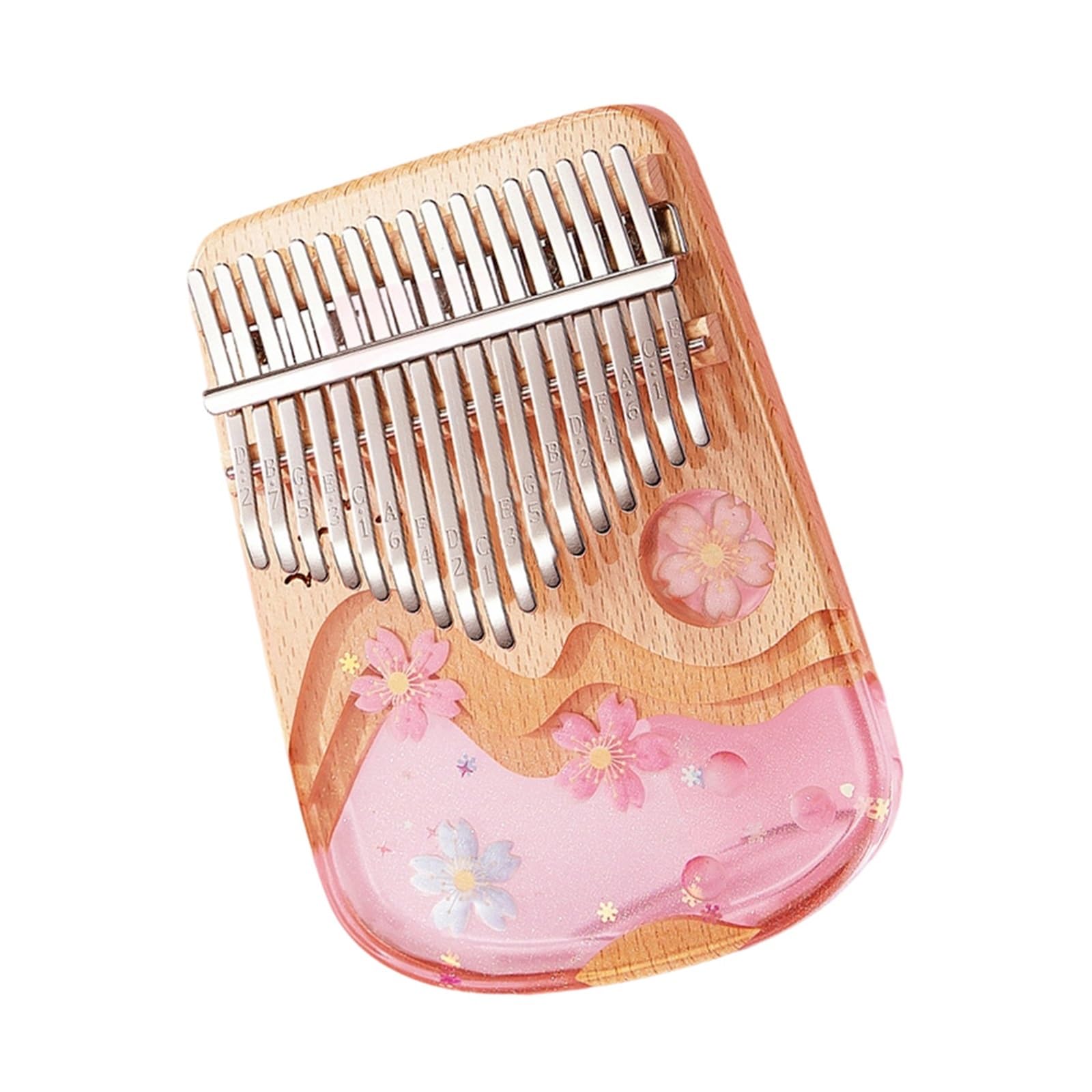 Kalimba Dla Początkujących 17 21 Ton Akrylowy Przezroczysty Instrument Palcowy Kalimba Wykonany Z Żywicy(17 tone 1)