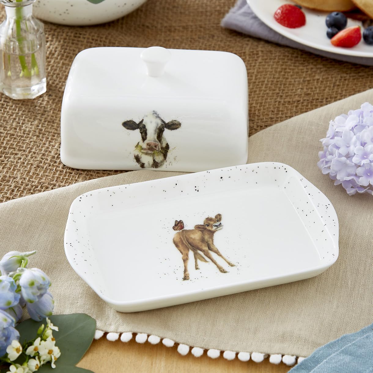Wrendale Designs Royal Worcester Wrendale Deigns Butter Dush Cow", Weiß