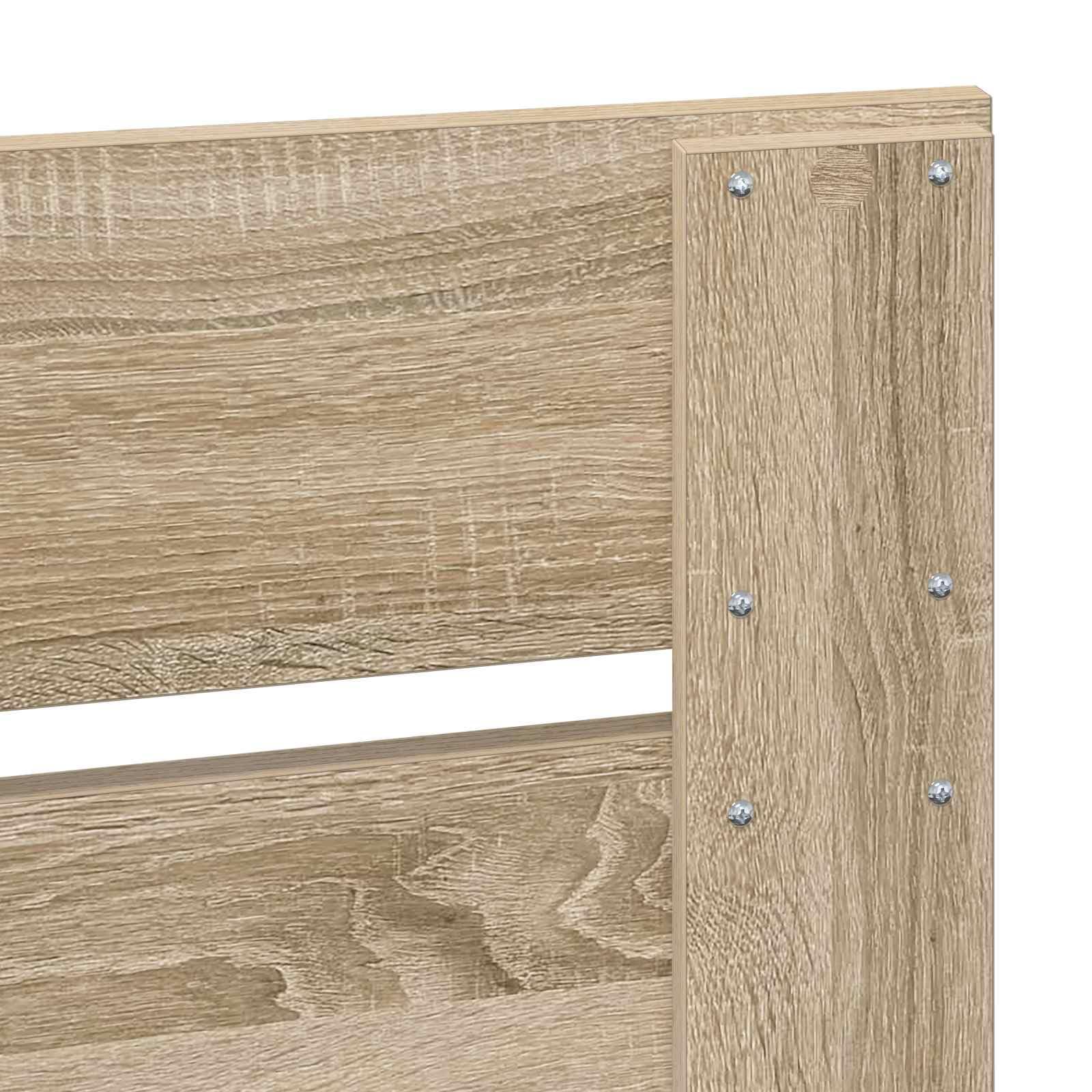 vidaXL Tête de lit Chêne Sonoma Bois d'ingénierie, Décor Moderne de Chambre, tête de lit rectangulaire, Accessoires Solides pour Un Espace de Sommeil Contemporain