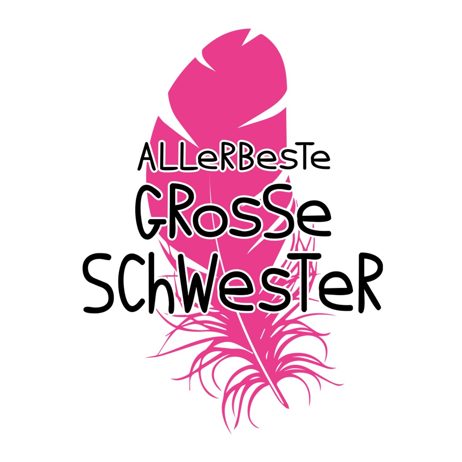 Fashionalarm Taza Con Texto En Alemán "Allerbeste Große Schwester Bedruckt Beidseitig Mit Motiv | Divertida Idea De Regalo Para Hermanos, Cumpleaños Y
