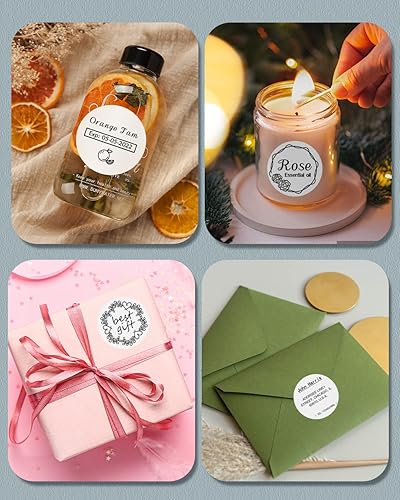 Miniatura 6 de Phomemo etiquetas circulares adhesivas - 70x70mm (2.75"x2.75") etiqueta térmica para M221M220M200, para código de