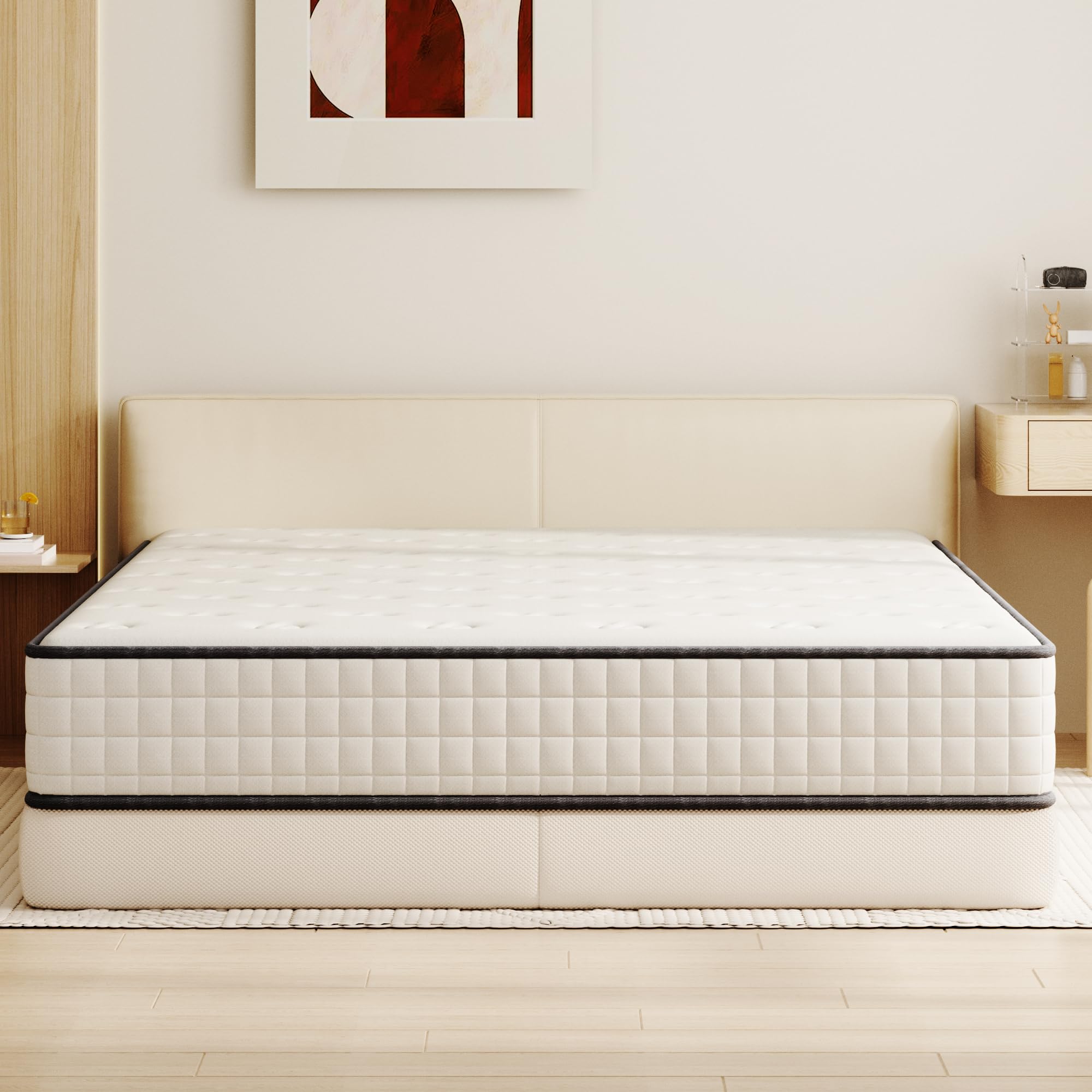 TEENO Matelas 140x190 Épaisseur 22cm Mousse à Mémoire de Forme Lit Adulte Enfant Confortable Doux Respirant