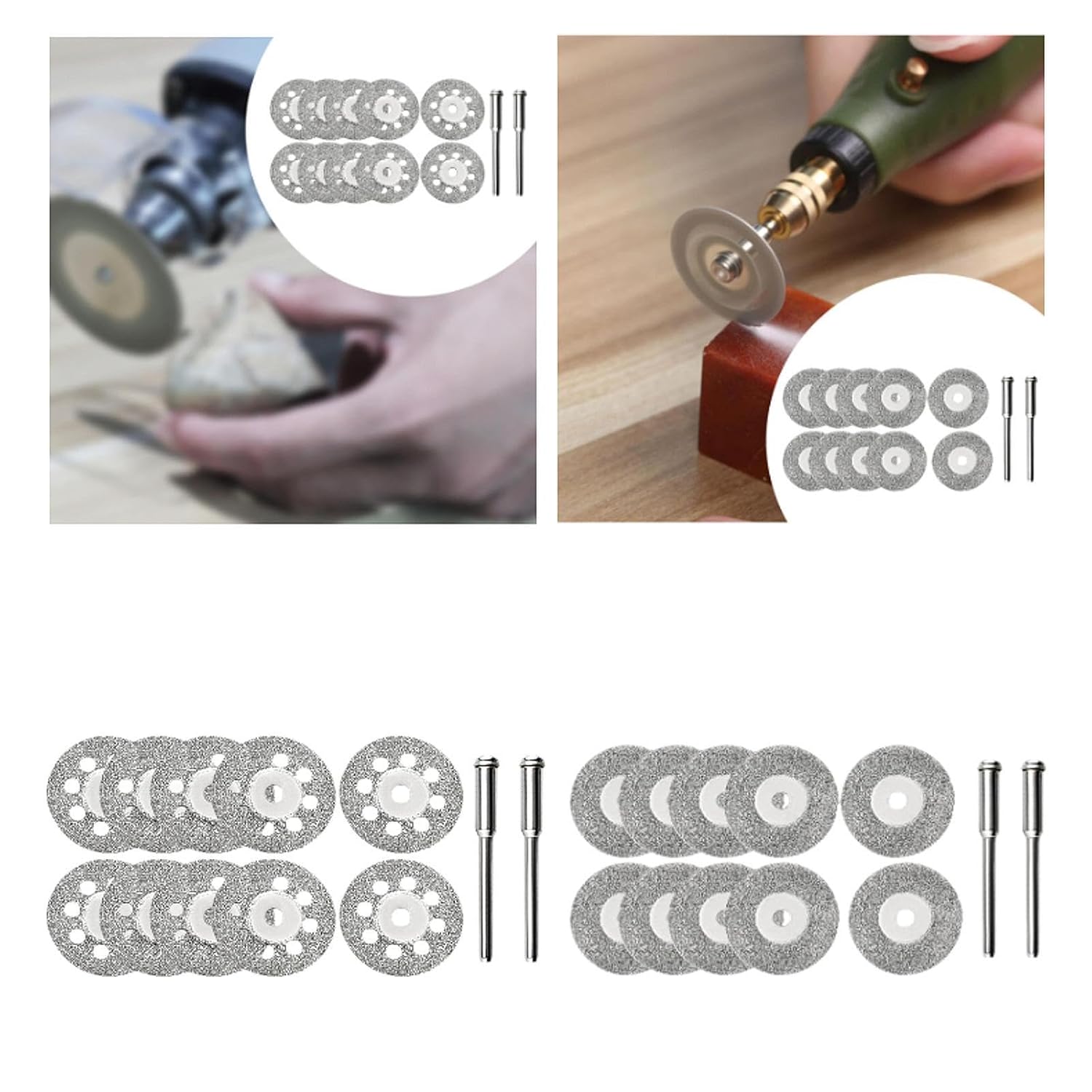10 Pieces Cutting Disc Premium Cutting Wheel for Marble Rotary Tools Ceramic with Hole| Home & Garden | Kitchen Tools