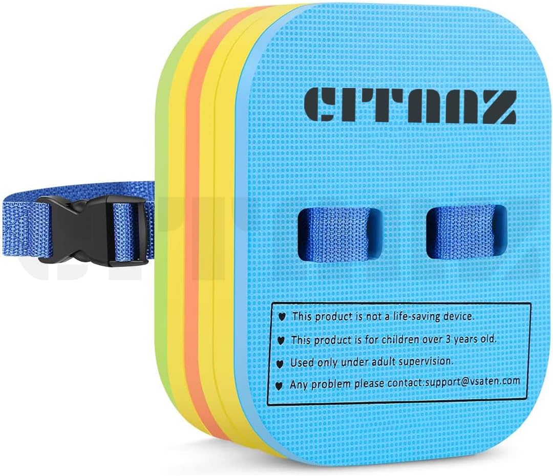 Citaaz Swimming Back Float, Safety Swim Bubble with Adjustable 3 Layers Swim Belts Comfortable Waterproof Floaties Device for Kids Toddler Swimming Floats - 3 Color Split Float