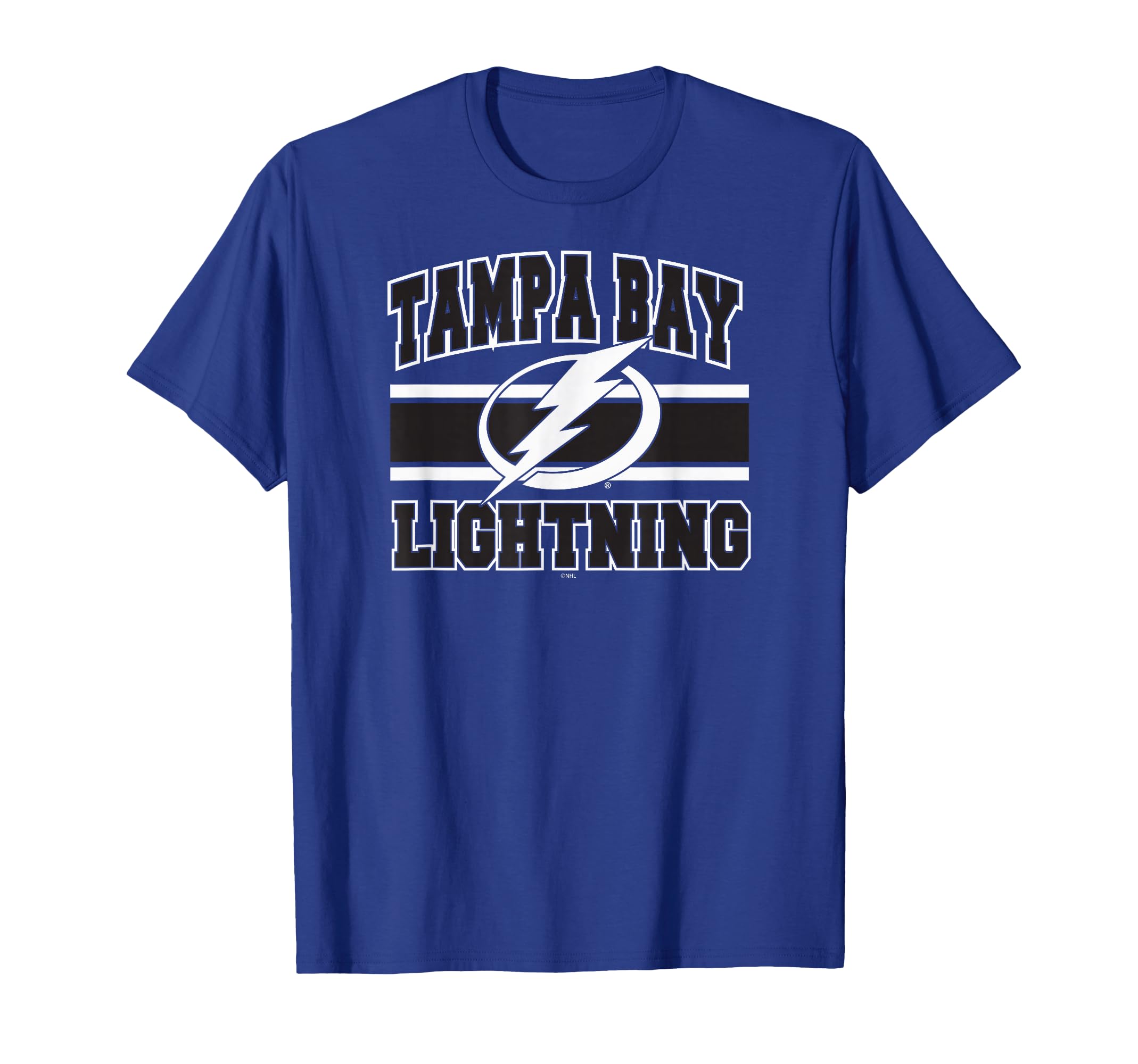 Tampa Bay Lightning Stripe Royal Blue Officially Licensed T-Shirt