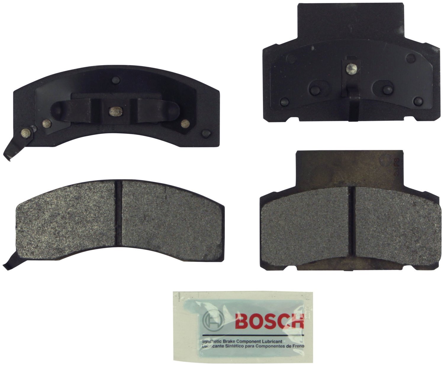 Bosch BE1324H Blue Disc Brake Pad Set with Hardware - FRONT — view 136