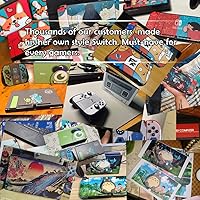Vista 6 de TANOKAY Calcomanías de vinilo para Nintendo Switch, juego completo de protectores de juegos de anime, calcomanías protectoras para placa frontal