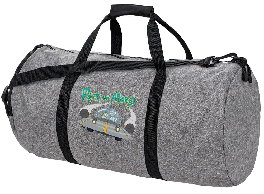 Rick and Morty Spaceship Lightweight Duffel Bag for Sports and Gym Packable for Travel