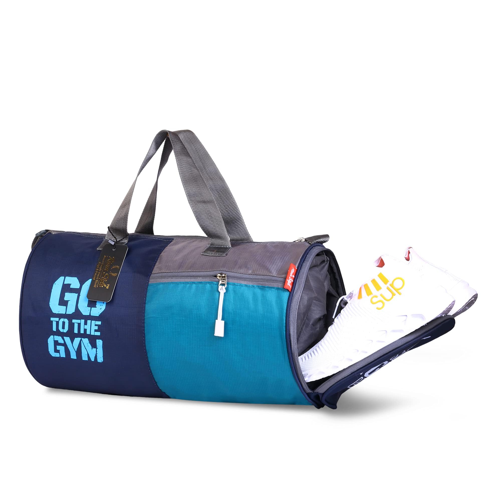 Polyester Duffle/Gym Bag/Shoulder Bag for Men & Women with Separate Shoes Compartment-image-28