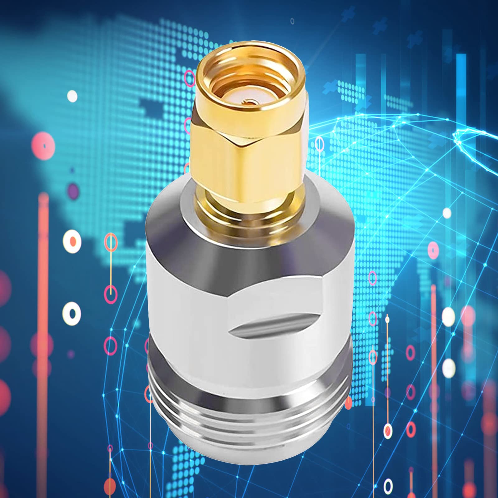 Connecteur SMA mâle vers connecteur femelle de type N Adaptateur coaxial RF droit