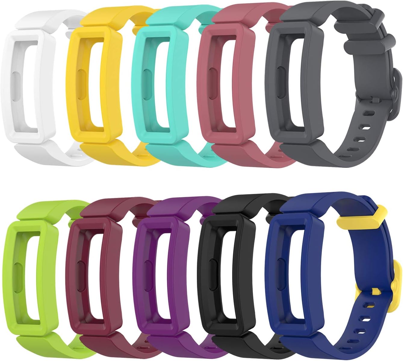 (10Pack) Tencloud Replacement Straps Compatible with Fitbit Ace 2
