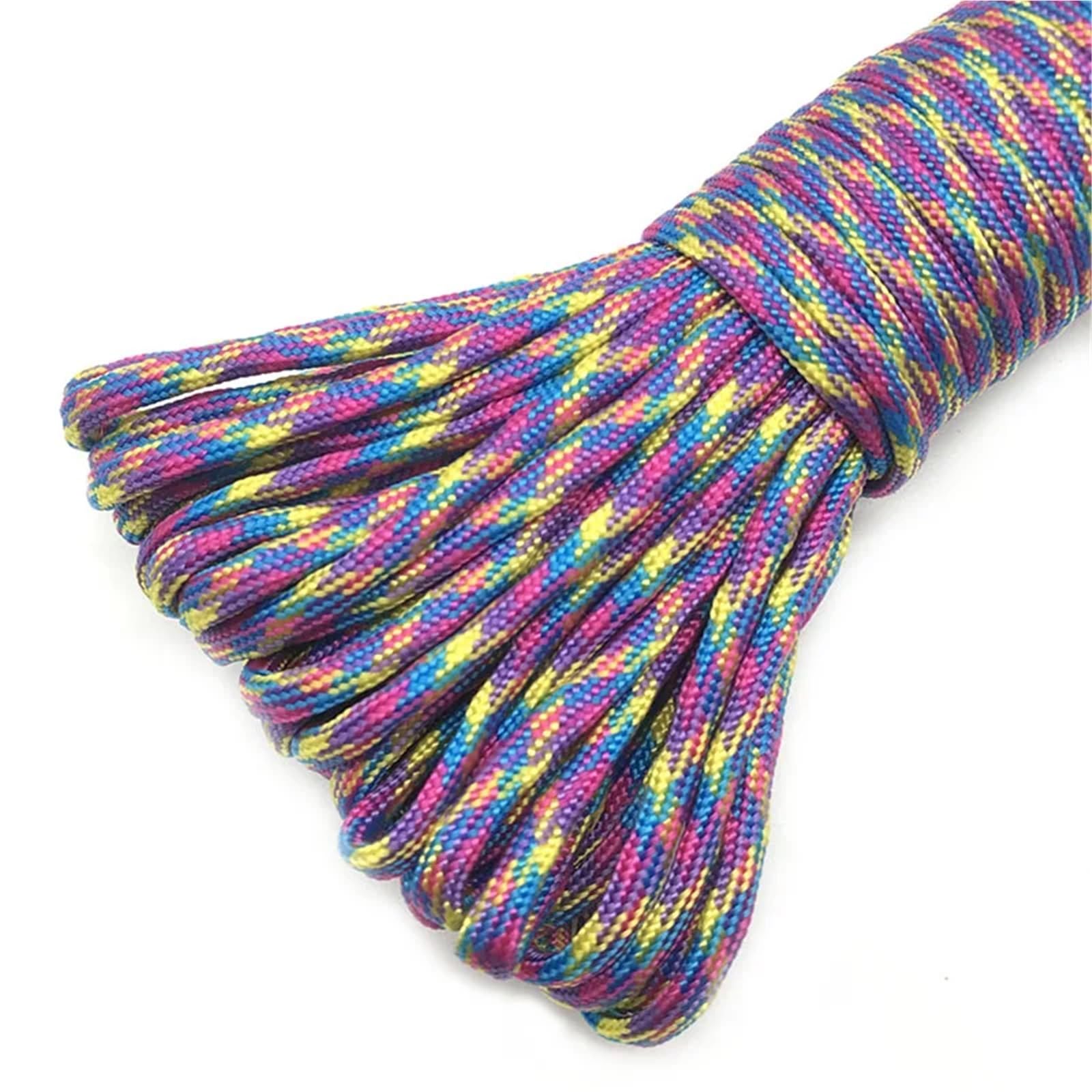 Paracord Paracord 550 Rope 7 Stand 100FT 50FT Cord Survival kit(06,10 meters)