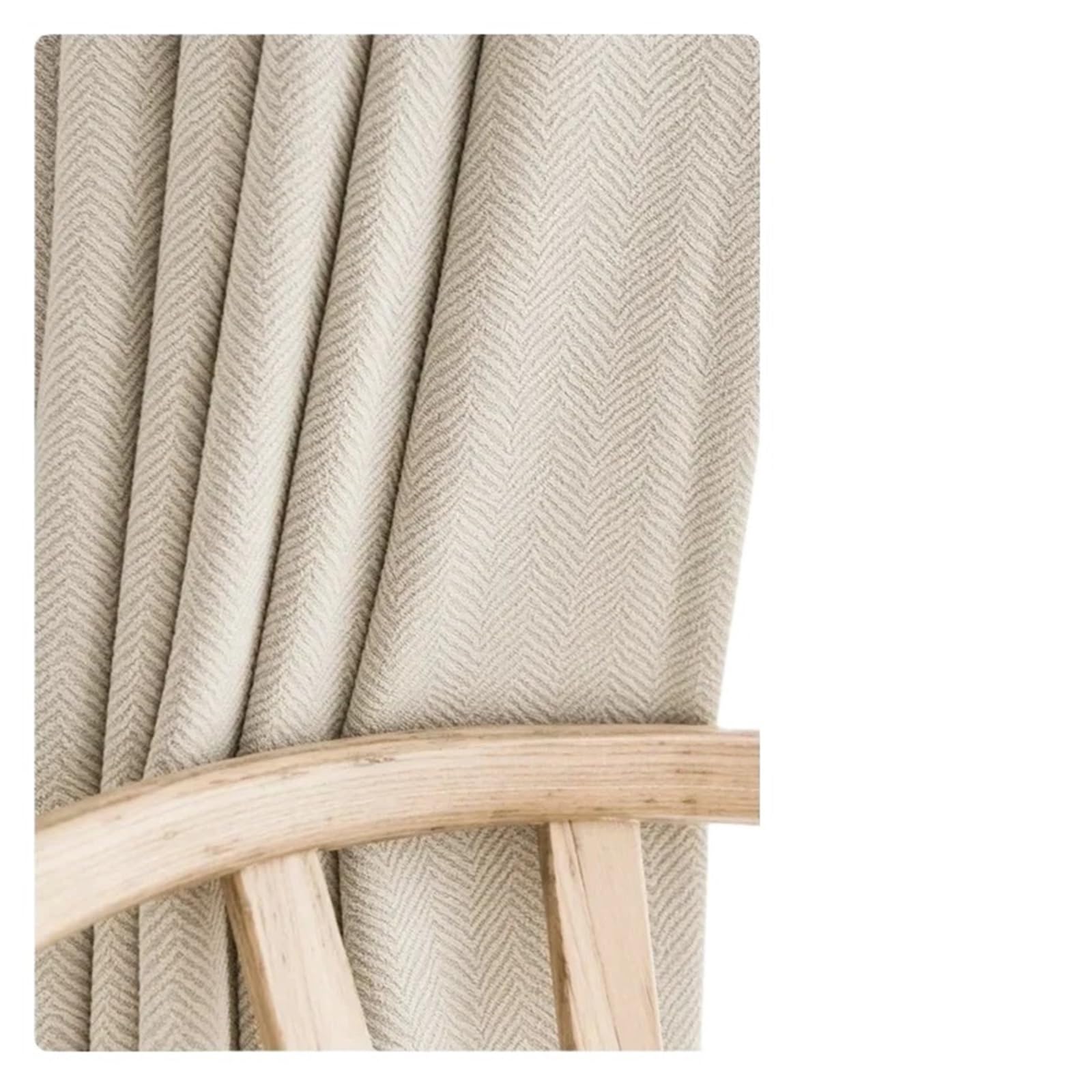 Rideaux en chenille tendance chevrons pour une salle à manger chaleureuse