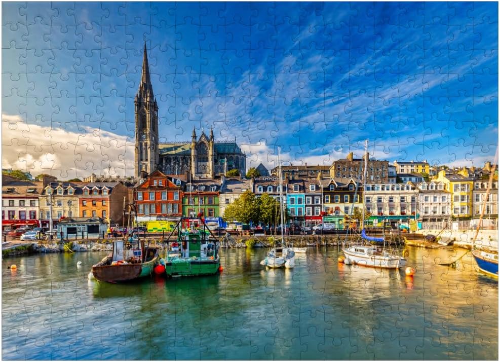 MyPuzzle Impression of St. Colmans Cathedral in Cobh Near Cork Ireland - Premium 300 Piece Jigsaw Puzzle for Adults