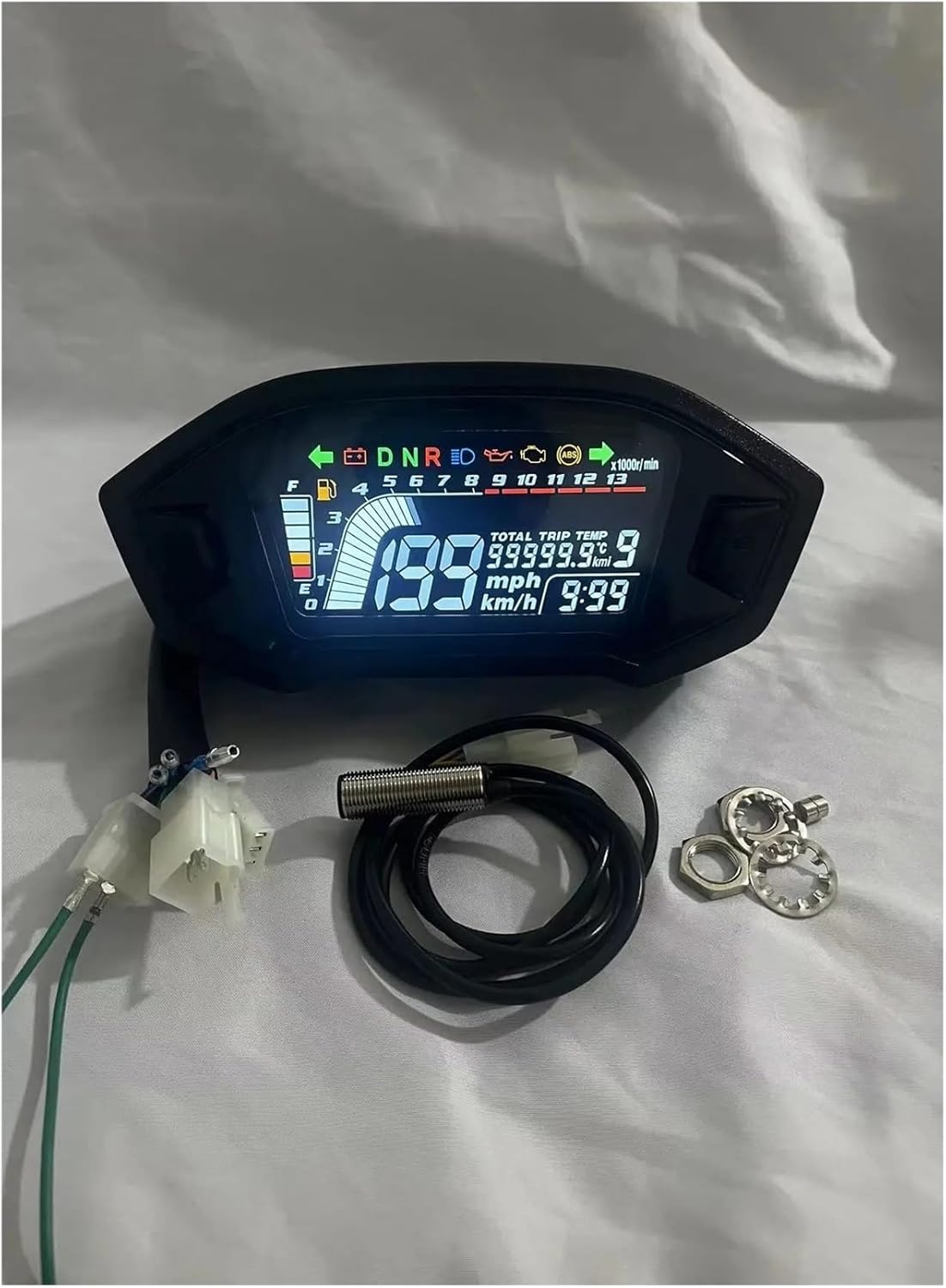 Odometer Speedometer Universal RPM Motorcycle Meter Speedometer Digital Odometer Dashboard Sensor Set For 1 2 4 Cylinder