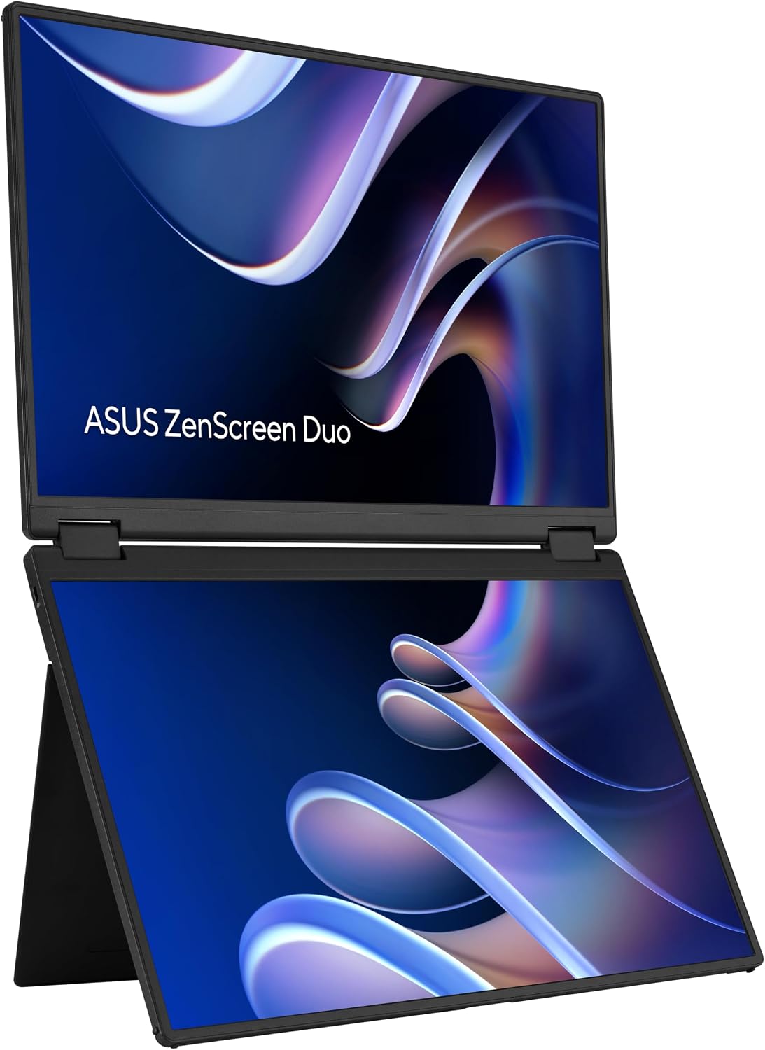 ZenScreen Duo MB14FCD 14 Inch Foldable Dual-Screen Portable Monitor | Dual USB-C, Auto-rotate, IPS, 16:10, Sleek Design, Power pass-through, Eye Care, Travel Display for MacBook and PC