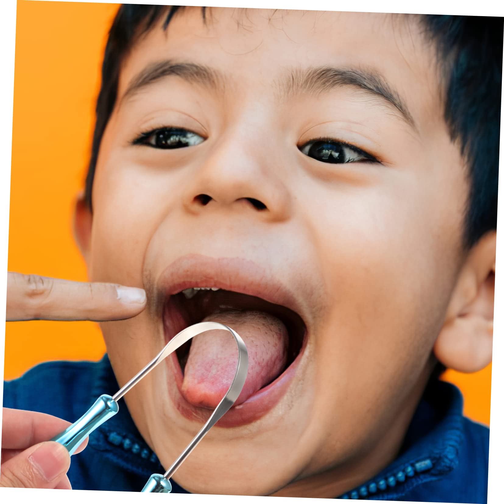 minkissy 10 Pezzi pulisci lingua a forma di u strumenti per la pulizia della lingua orale raschietti per la lingua bocca raschietto per lingua tongue scraper pulisci-lingua addominali